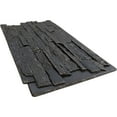 thumbnail image 6 of Ekena Millwork 49"W x 25 1/2"H x 1 1/4"D Acadia Ledge Stacked Stone, StoneWall Faux Stone Siding Panel, Dark River, 6 of 11