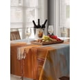 thumbnail image 6 of Abstract Orange Grey Table Cloth, Modern Minimalist Street Art Waterproof Tablecloth for Rectangle Tables, Reusable Washable Fabric Table Cover for Restaurant Kitchen Dining Tables 52"x70", 6 of 6