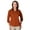 Burnt Orange, variant on BlueGeneration Ladies 3/4 Sleeve Easy Care Poplin With Matching Buttons - Graphite 2 Extra Large Solid