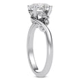 thumbnail image 3 of Empire Jewelry 14K White Gold Plated Engagement Ring - Graduated Mixed-Shape Design with 2 Ct Oval Cut Moissanite - Solitaire Wedding Ring for Women - Premium Bridal Jewelry, 3 of 3