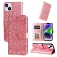 thumbnail image 1 of Funda tipo cartera GANGXUN para iPhone 15 Plus , diseño girasol, cuero PU, soporte, cierre magnético, tarjetero, 1 of 5