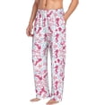 thumbnail image 2 of Uemuo Seahorse and Starfish Pattern Men's Wide Leg Palazzo Lounge Pants with Pockets Light Weight Loose Comfy Casual Pajama Pants-Medium, 2 of 9