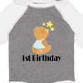thumbnail image 4 of Inktastic 1st Birthday 1 Year Old Boy Bear Boys Long Sleeve Baby Bodysuit, 4 of 5