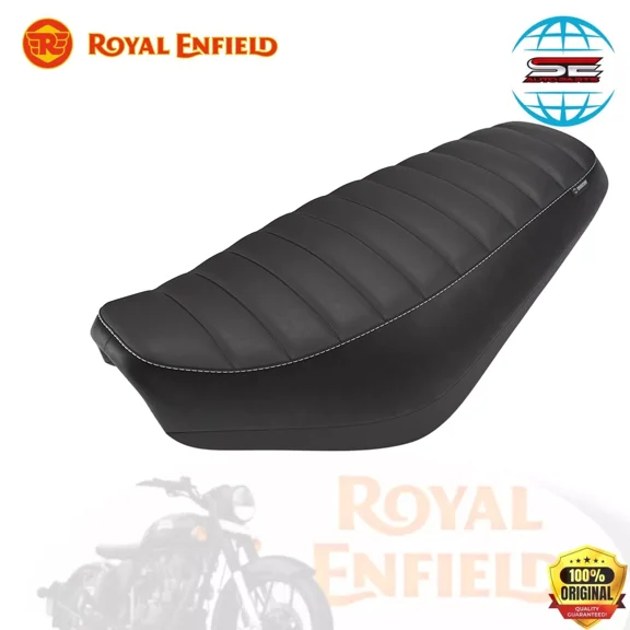 BLACK SIGNATURE BENCH SEAT FOR ROYAL ENFIELD HUNTER 350