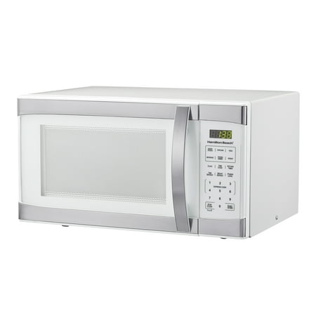 Hamilton Beach 1.1 Cu.ft White with Stainless Steel Digital Microwave