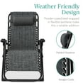 thumbnail image 5 of Best Choice Products Oversized Zero Gravity Chair, Folding Recliner w/ Removable Cushion, Side Tray - Fossil Gray, 5 of 9