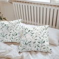 thumbnail image 5 of Green Plant Outdoor Pillow Covers Pack of 2 Eucalyptus Leaf Farm Watercolor Waterproof Throw Pillow Covers Decorative Cushion Cases for Patio Garden Tent Balcony Couch 24x24 inch, 5 of 8
