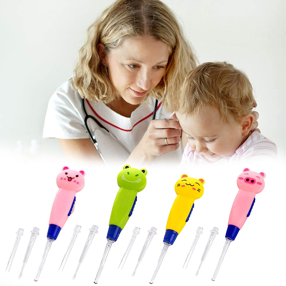 Skycarper 4PACK Ear Wax Removal Tools, LED Lighting Ear Pick Spoon