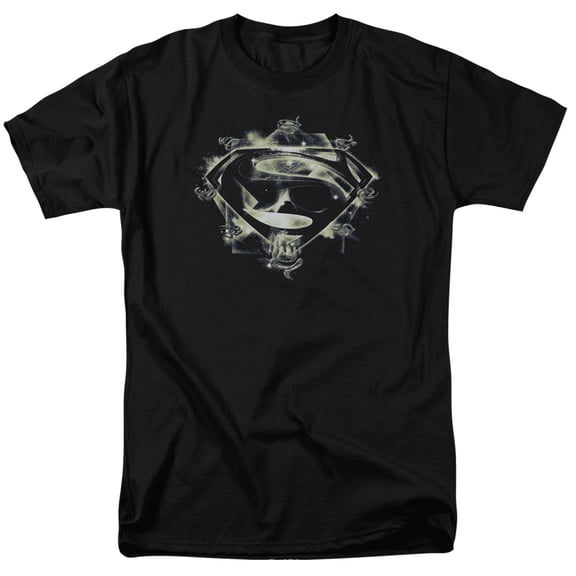 Man Of Steel Skulls And Symbols Unisex Adult T Shirt For Men And Women