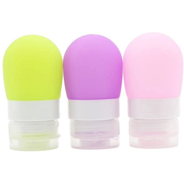 Botellas de viaje portátiles de silicona suave Contenedores de viaje (1.3OZ, paquete de 3) Sailing Electrónica
