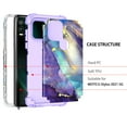 thumbnail image 3 of Casetego Heavy Duty Shockproof Phone Case for Motorola G Stylus 2021 5G, Purple, 3 of 7