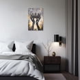 thumbnail image 2 of ZHONGYUTONG Crown Canvas Wall Art King Queen Pictures Golden and Black Painting African American Poster for Bedroom Decor Framed (24.00" x 36.00"), 2 of 5