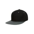 thumbnail image 1 of TopHeadwear Polyester Two-Tone Flat Bill Snapback - Black/Grey, 1 of 2