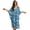 Blue Mushroom Daisy Leaves, variant on Dragonfly Hibiscus Plumeria Print Kaftan Dresses for Women Batwing Sleeve Caftan Cover Up Palm Leaves Design Beach Maxi Dress Lightweight Loungewear Mumu Dresses with Side Slits