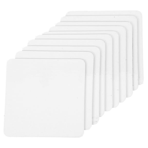 FRCOLOR 10PCS Sublimation Fridge Magnets Magnet Blanks Refrigerator Magnet Blank Square Soft Sticker Set for DIY Crafting