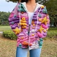 thumbnail image 1 of Puntoco Blusa Estampada De Moda Para Mujer, Blusa De Manga Larga, Sudadera Con Bolsillos Y Capucha, 1 of 5
