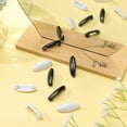 thumbnail image 4 of 16pcs Hijab Pins Black and White Brooch Pins Hijab Oval Plastic Cover Safety Pins Scarf Hijab Lapel Pin Buckles for DIY Ladies Hair Dressing Accessories Women Muslim, 4 of 6