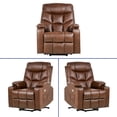 thumbnail image 4 of ModFusion Leather Dark Brown Recliner with Power Lift, Remote Control, Massage and Heating, 4 of 7