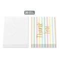 thumbnail image 2 of American Greetings Thank You Card Stationery Notes, Pastel Stripes (20-Count), 2 of 4