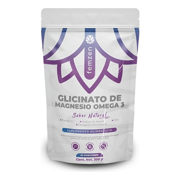 Glicinato De Magnesio Y Omega 3 300 G Sin Sabor