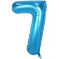thumbnail image 1 of Yanonmyfd Globos de 40 pulgadas de números de papel de aluminio para helio, globos para fiestas de cumpleaños, banquetes, decoración digital (ROSEGOLD5),AZUL7, 1 of 18