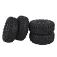 thumbnail image 4 of Rubber RC Crawler Tire Set, Metal Hex Hub Wheel Rims, Improved Traction Shock Absorption for 1.9 Inch RC Tire, 4 of 7