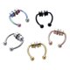 thumbnail image 4 of 5 piezas de piercing falso para el tabique nasal, aro magnético en forma de herradura para la nariz, clip sin perforación, acero inoxidable, aro reutilizable para la nariz., 4 of 4