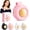 Pink, variant on Portable Clip On Fan, 360° Rotatable Mini Fan for Waist Shirt & Desk, 3-Speed Personal Fan, Hands-Free Neck Fan Alternative, Small Hard Hat Fan for Construction Outdoor Work, Travel Gift (Pink)