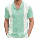 thumbnail image 1 of Mens Camisas de Verano de Punto de Color Sólido Manga Corta Cuello de Vuelta, Ligero Casual Bajo las Camisas para Hombres, 1 of 8