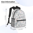 thumbnail image 3 of Daiia white Moose winter tree School Backpack for Men Women, Unisex Large Waterproof Bookbag Schoolbag Casual Daypack for High School/College/Teens/Travel/Work Black, 3 of 8
