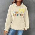 thumbnail image 2 of WZXFASHION Chandail à Capuchon pour Femmes à Col Rond à Manches Longues avec Poche Extérieure Couleur Unie Automne Couleur Unie Sport Décontracté Chandail à Capuchon Liquidation Chandail à Capuchon Brodé à Fermeture Éclair, 2 of 4