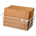 thumbnail image 5 of NOGIS 1 Pack Wire Storage Baskets, Large Farmhouse Metal Freezer Basket Storage Organizer Bins with Handles for Kitchen Cabinets, Pantry, Closets, Bedrooms, Bathrooms (White Large), 5 of 7
