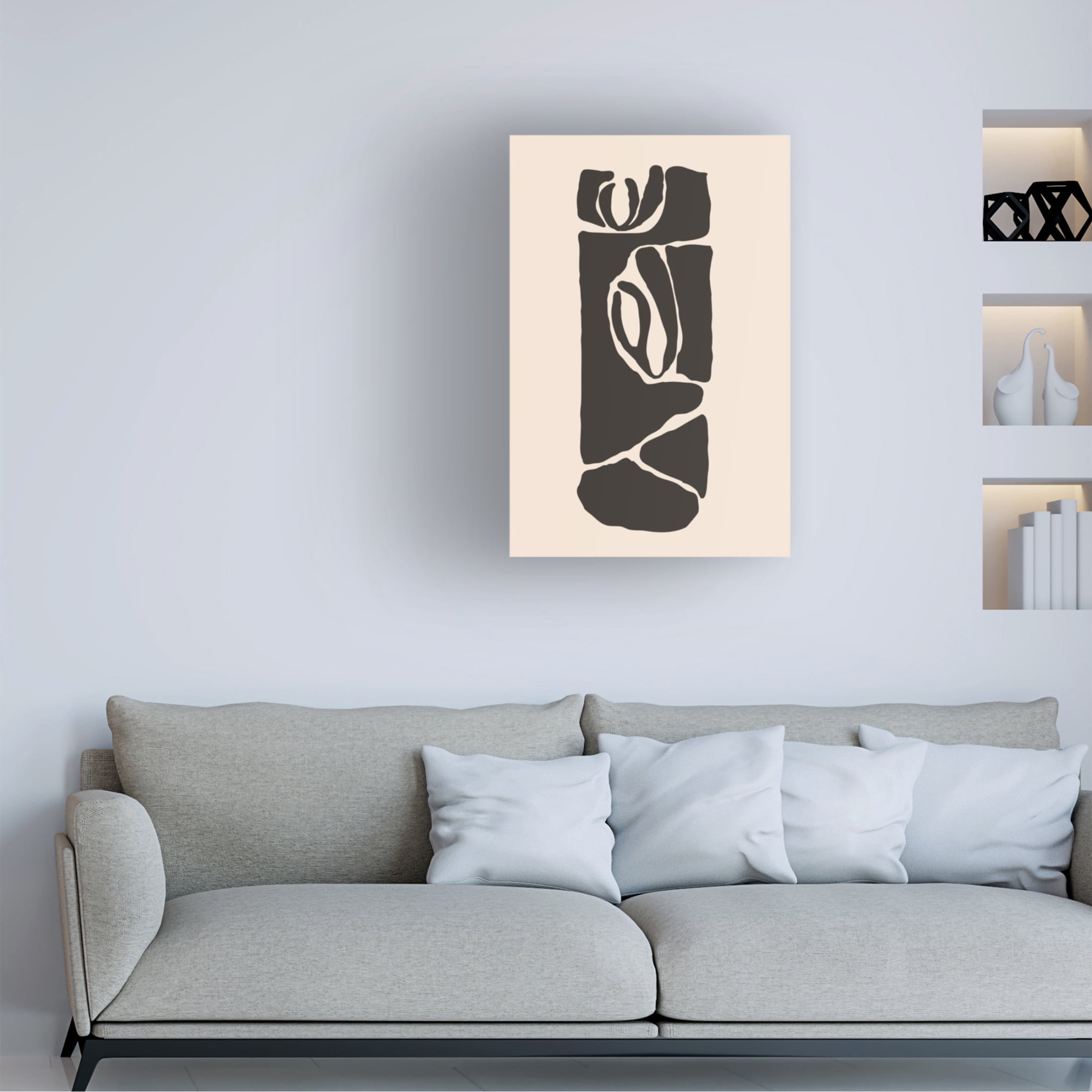 Trademark Fine Art jay stanley Abstract Face Series 5 Canvas Wall Art