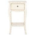 thumbnail image 3 of SAFAVIEH Thelma Solid Rustic End Table with Storage Drawer, Vintage Cream, 3 of 5
