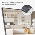 thumbnail image 4 of 59"x16" Standing Mirror Full Body Mirrors Full Length for Home Wall Decor Black, 4 of 7