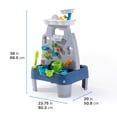 thumbnail image 4 of Étape 2 Table d'eau Montagne et Cascade avec ensemble d'accessoires de 21 pièces, plastique, 18 mois–5 ans, gris, 4 of 10