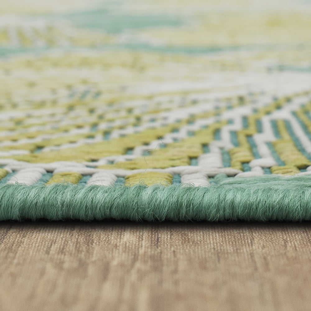 Mohawk Home Jade Butterfly Outdoor Area Rug, Lime Green, 10' x 13'