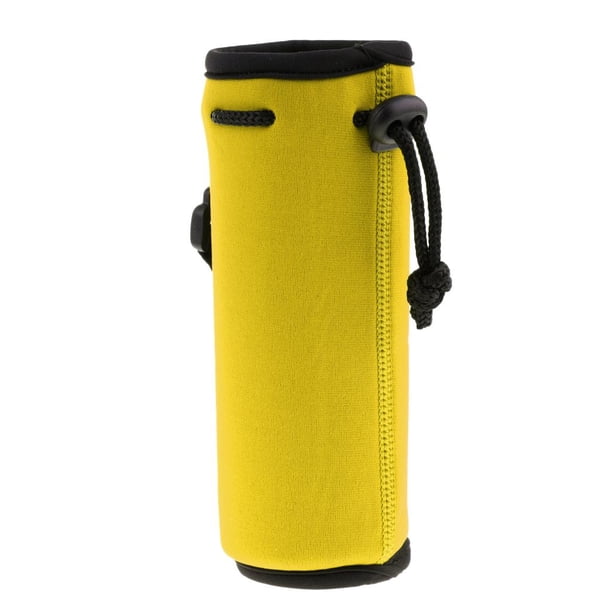 Bolsa para botella de agua de neopreno aislante con funda protectora Amarillo