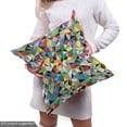 thumbnail image 5 of Abstract Fabric by the Yard, Geometric Chaos Triangular Mosaic Polygonal Fractal Contemporary Modern Design, Decorative Upholstery Fabric for Chairs & Home Accents, Multicolor by Ambesonne, 5 of 5