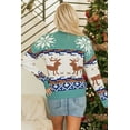 thumbnail image 3 of Redhotype Cute Reindeer Snowflake Turtleneck, Warm Holiday Sweater!, 3 of 8