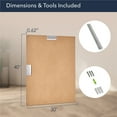 thumbnail image 4 of Head West Oil-Rubbed Dark Bronze Stainless Steel Frame Vanity Mirror - Elegant Rectangle Bathroom Mirror with Z-Bar Brackets for Easy and Sturdy Vertical & Horizontal Mounting - 30" x 40", 4 of 9