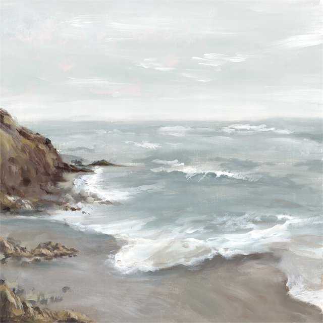 Art Giant Giant Art 72x72 Belle Baie Fine Impression sur Toile en Multicolore