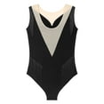 thumbnail image 6 of DPOIS Womens Rhinestone Fringed Bodysuit Tassel Jazz Leotard Black S, 6 of 7