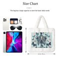 thumbnail image 3 of Gaeub Butterflies Skull Bows Printed Plush Underarm Bag, Ladies Fluffy Shoulder Bag, Women Y2K Furry Purse ,Furry Tote Bag for Autumn and Winter,Plush Handbag,Crossbody Bag for Women, 3 of 7