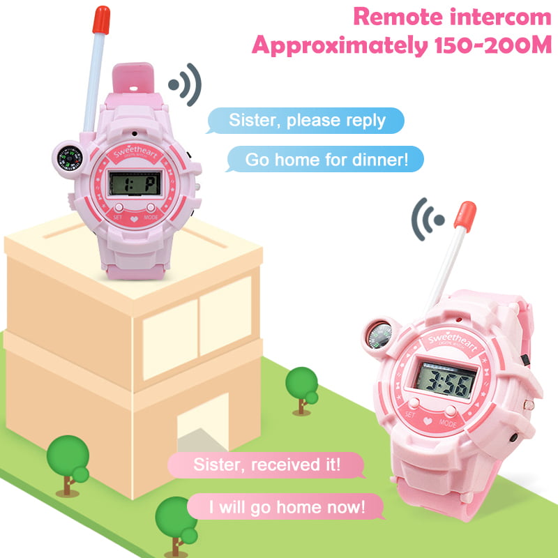 Rechargeable Pour Enfants, Radio Bidirectionnelle Walky Talky Watches Avec  Lampe De Poche Children Outdoor Game Interphone Toy Game And Gifts For Boys  