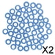 thumbnail image 1 of Paquete de 2-6 50 Uds. Junta de plástico de 3mm manguito de eje engranaje fijo para fabricación de modelos azul 2 piezas, 1 of 9
