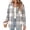 44# Dark Gray, variant on Women Flannel Shacket Jacket Plaid Button down Long Sleeve Shirt Fall Jackets for Winter Clothes Casual Shackets with Pockets Cute Trendy Fashion Clothing Black S