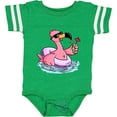 thumbnail image 3 of Inktastic Flamingo with Sunglasses Pool Float and Drink Boys or Girls Baby Bodysuit, 3 of 5
