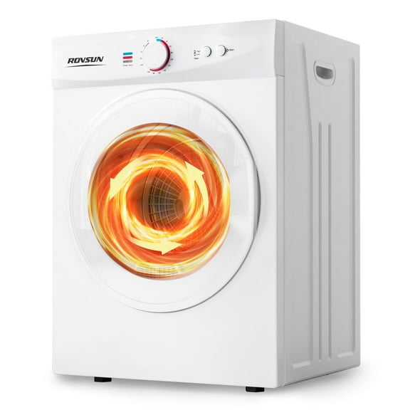 VINGLI 1.8 Cu.Ft Portable Clothes Dryer, Front Load Dryer Machine, Compact Laundry Dryer with Stainless Steel Tub for Apartment, Home, Dorm