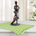 thumbnail image 5 of Adornos de escultura negra africana de resina regalo de vacaciones decoración del hogar para estudio de oficina, 5 of 5